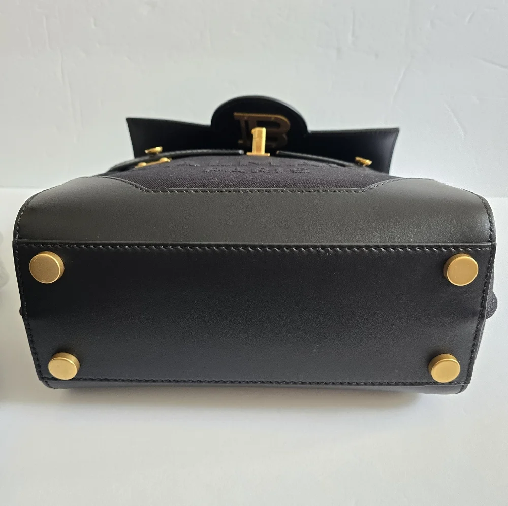 Balmain B-Buzz 23 Top Handle Bag Black - Picture 10 of 10